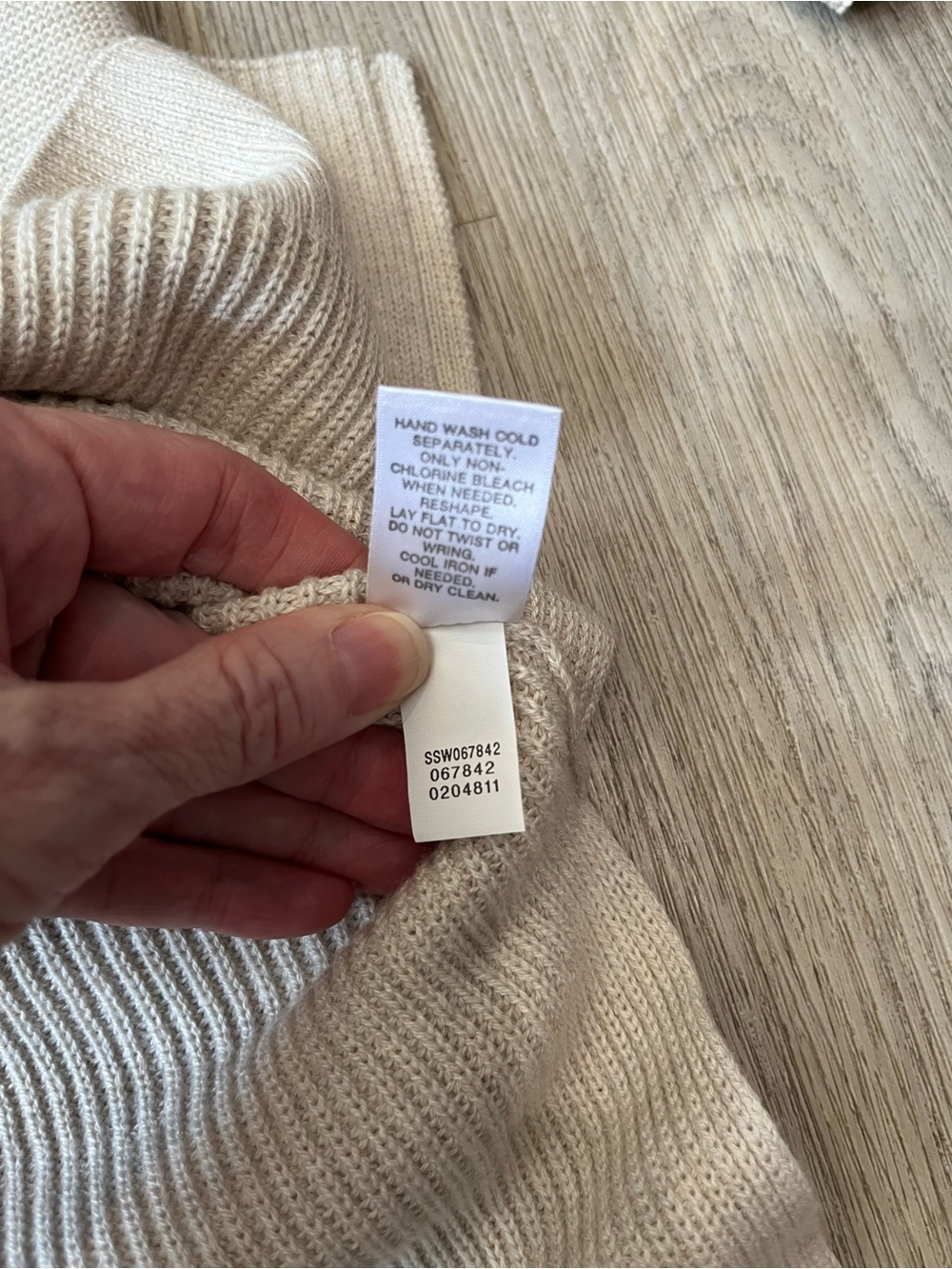 NWT. J. Jill longline cardigan sweater V-neck Rib Knit. Oatmeal. Size XS - Picture 8 of 10